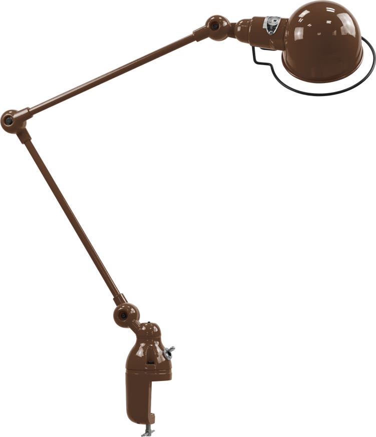 Lampe étau SIGNAL SI332 de Jieldé, Chocolat Lampe étau SIGNAL SI332 de Jieldé, Chocolat