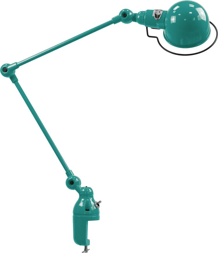 Lampe étau SIGNAL SI332 de Jieldé, Bleu d'eau Lampe étau SIGNAL SI332 de Jieldé, Bleu d'eau
