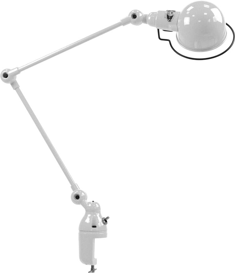 Lampe étau SIGNAL SI332 de Jieldé, Gris argent Lampe étau SIGNAL SI332 de Jieldé, Gris argent