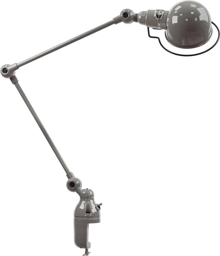 Lampe étau SIGNAL SI332 de Jieldé, Acier brossé Lampe étau SIGNAL SI332 de Jieldé, Acier brossé