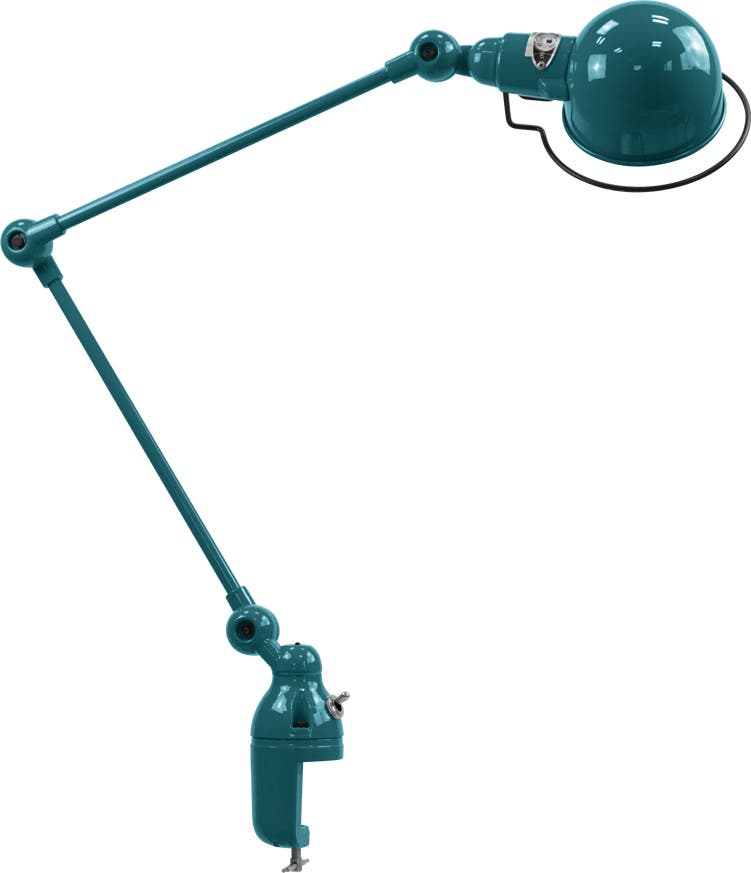 Lampe étau SIGNAL SI332 de Jieldé, Bleu océan Lampe étau SIGNAL SI332 de Jieldé, Bleu océan