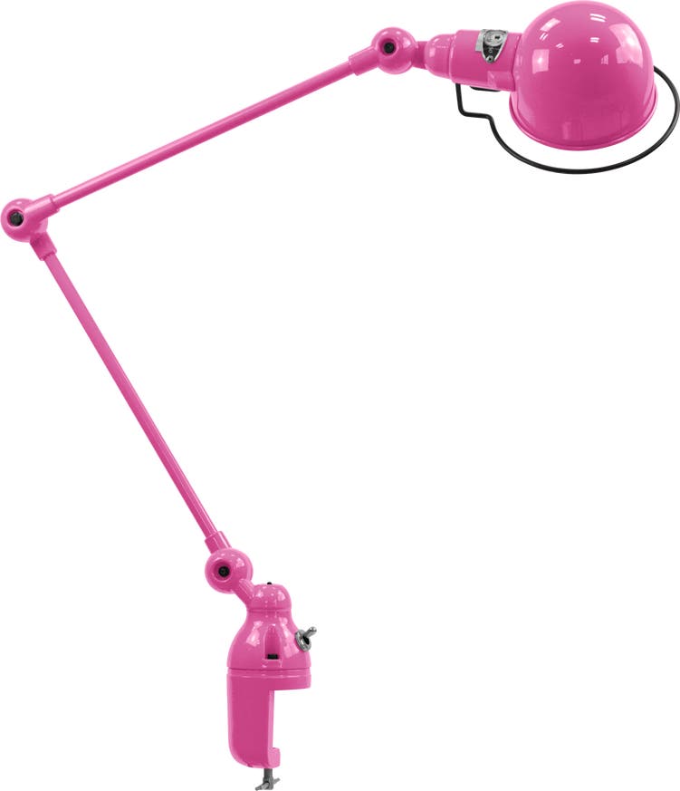 Lampe étau SIGNAL SI332 de Jieldé, Rose Lampe étau SIGNAL SI332 de Jieldé, Rose