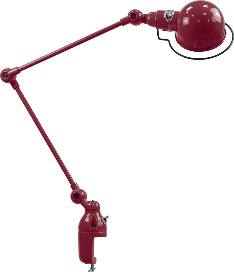 Lampe étau SIGNAL SI332 de Jieldé, Bourgogne Lampe étau SIGNAL SI332 de Jieldé, Bourgogne