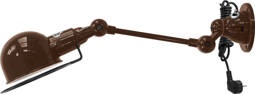 Applique SIGNAL SI701CS de Jieldé, avec interrupteur, Chocolat Applique SIGNAL SI701CS de Jieldé, avec interrupteur, Chocolat