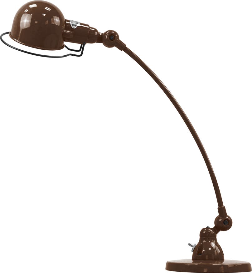 Lampe à poser SIGNAL COURBE SIC400 de Jieldé, Chocolat Lampe à poser SIGNAL COURBE SIC400 de Jieldé, Chocolat