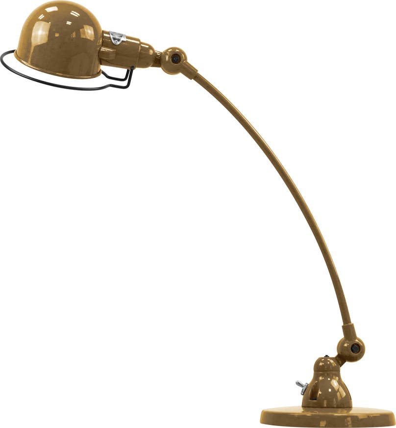 Lampe à poser SIGNAL COURBE SIC400 de Jieldé, Or nacré Lampe à poser SIGNAL COURBE SIC400 de Jieldé, Or nacré