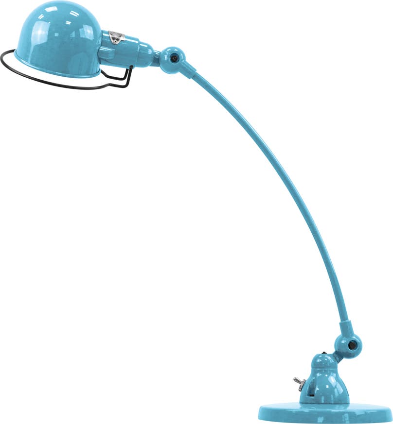 Lampe à poser SIGNAL COURBE SIC400 de Jieldé, Bleu pastel Lampe à poser SIGNAL COURBE SIC400 de Jieldé, Bleu pastel