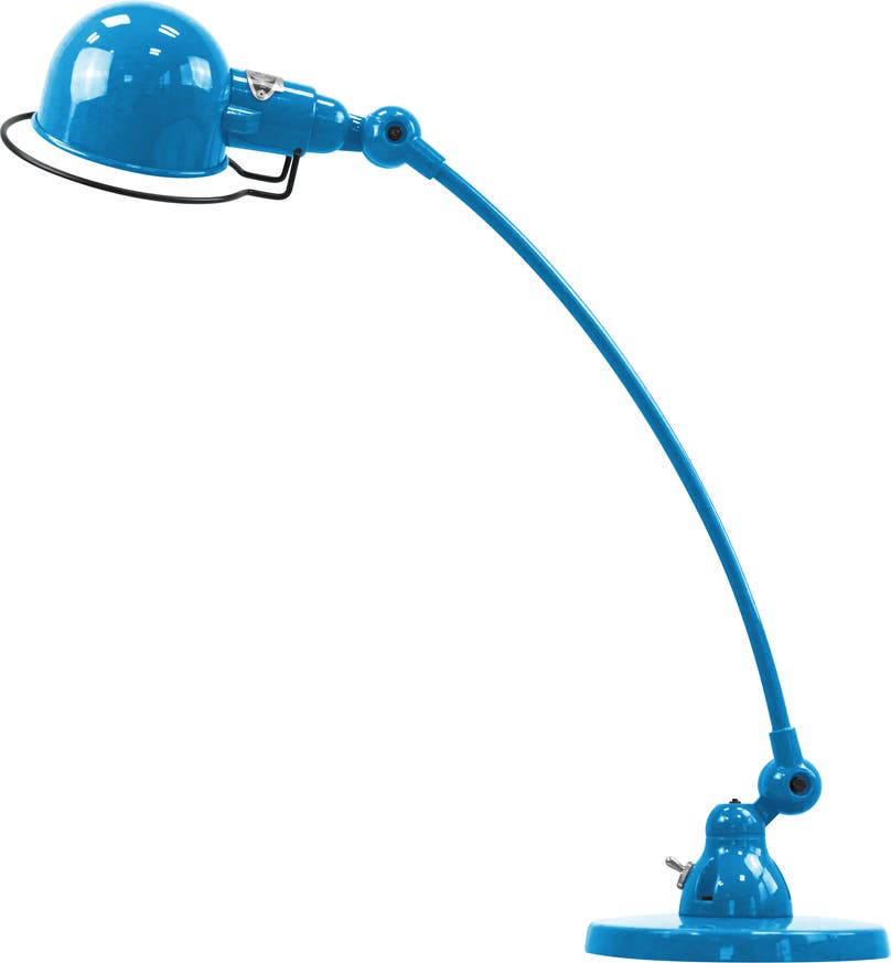 Lampe à poser SIGNAL COURBE SIC400 de Jieldé, Bleu clair Lampe à poser SIGNAL COURBE SIC400 de Jieldé, Bleu clair