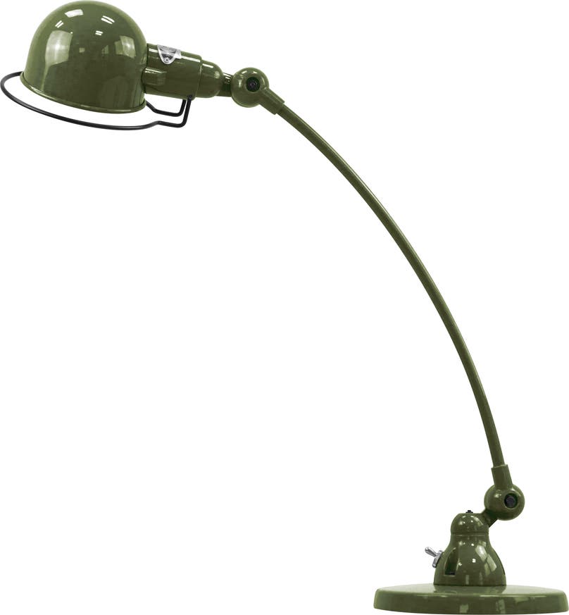 Lampe à poser SIGNAL COURBE SIC400 de Jieldé, Vert olive Lampe à poser SIGNAL COURBE SIC400 de Jieldé, Vert olive