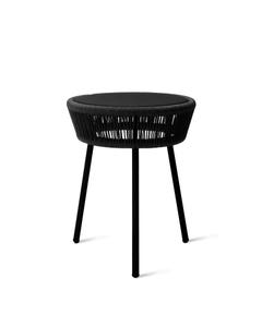 Table d'appoint de jardin LOOP SIDE de Vincent Sheppard, Noir 