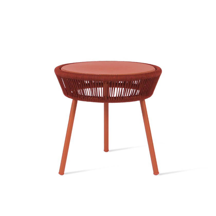Table d'appoint de jardin LOOP SIDE de Vincent Sheppard, Terracotta Table d'appoint de jardin LOOP SIDE de Vincent Sheppard, Terracotta