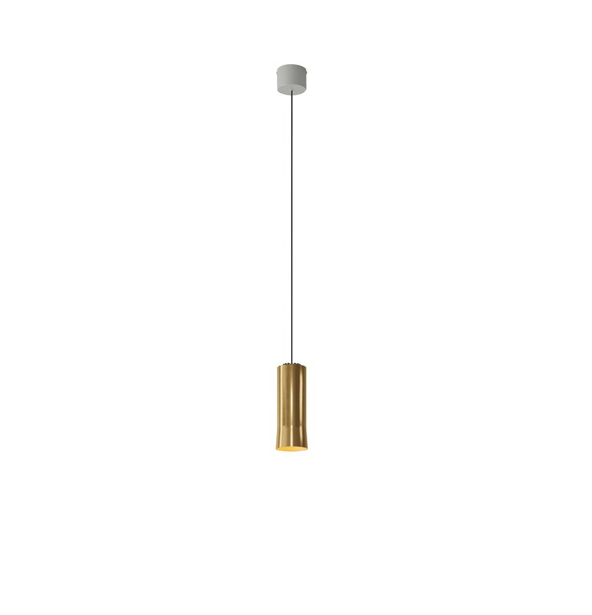Suspension CIRIO SIMPLE Laiton Laiton / Métal Blanc