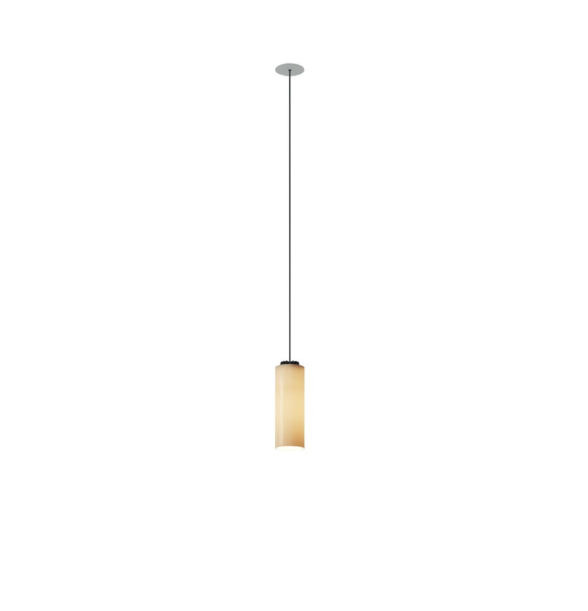 Suspension CIRIO SIMPLE Porcelaine Blanc / Métal Blanc