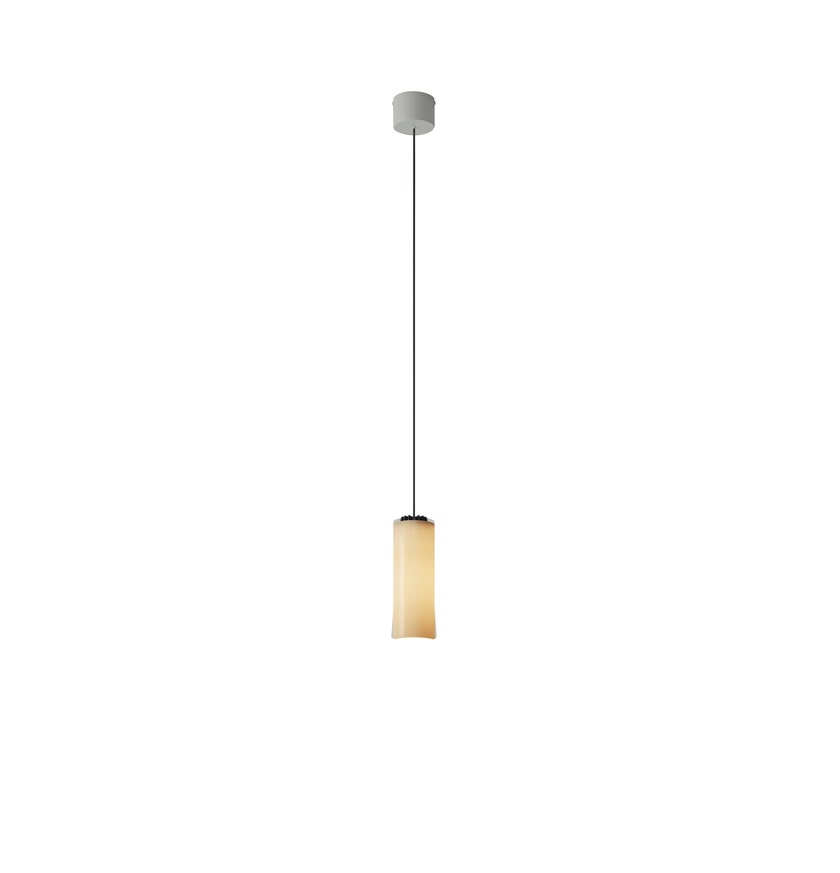 Suspension CIRIO SIMPLE Porcelaine Blanc /  Métal Blanc