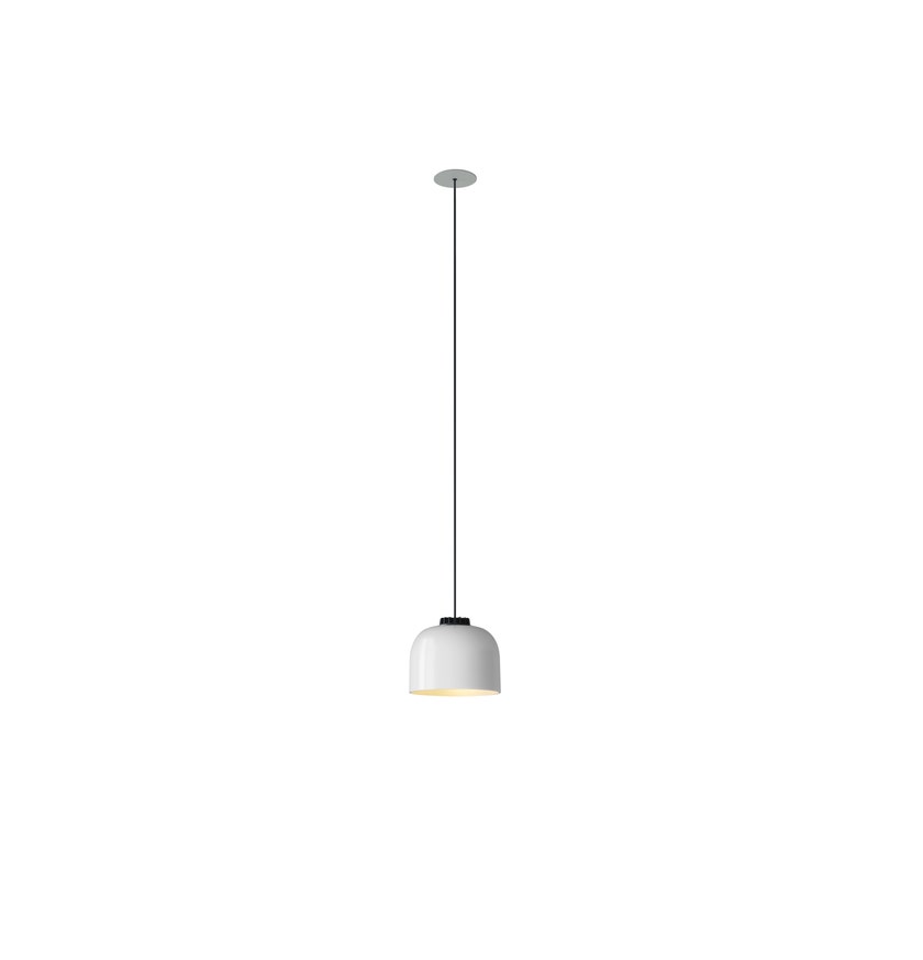 Suspension HEADHAT BOWL Ceramique Blanc / Métal Blanc