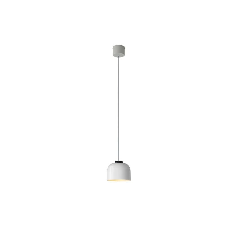 Suspension HEADHAT BOWL Ceramique Blanc / Métal Blanc