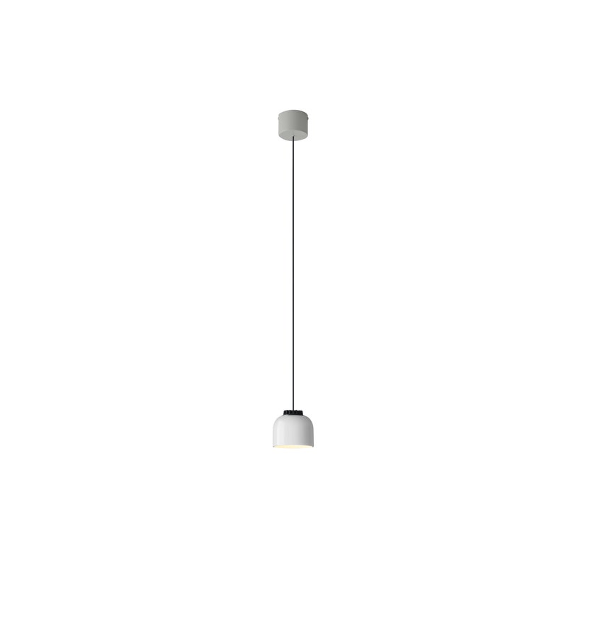 Suspension HEADHAT BOWL Ceramique Blanc / Métal Blanc