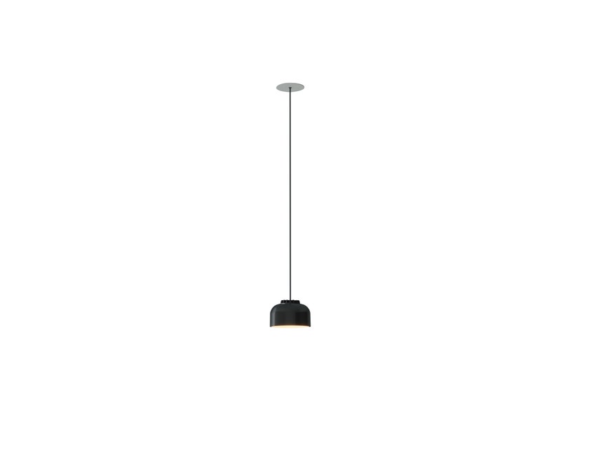 Suspension HEADHAT BOWL Ceramique Noir / Métal Blanc Suspension HEADHAT BOWL Ceramique Noir / Métal Blanc