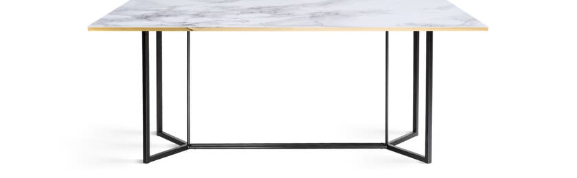 Table de repas HORIZON de Red Edition, Blanc Statuario Table de repas HORIZON de Red Edition, Blanc Statuario