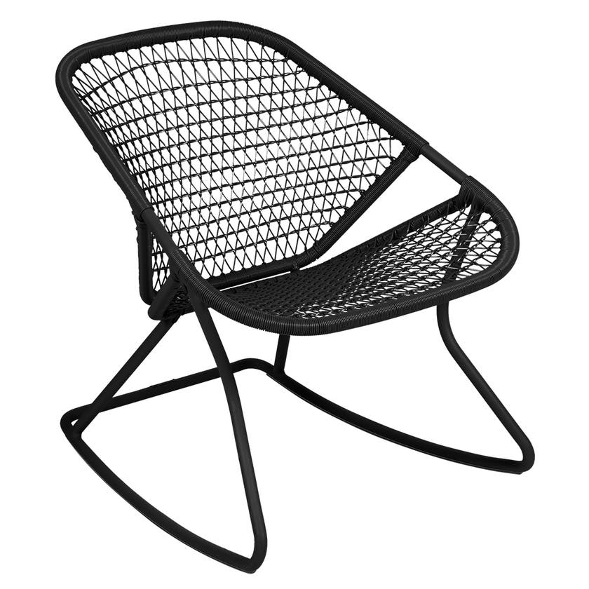 Rocking chair SIXTIES de Fermob, Réglisse Rocking chair SIXTIES de Fermob, Réglisse