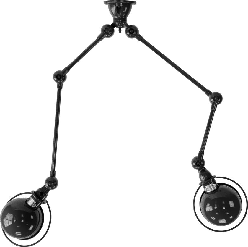 Suspension LOFT SKY4224 de Jieldé, Martelé noir Suspension LOFT SKY4224 de Jieldé, Martelé noir