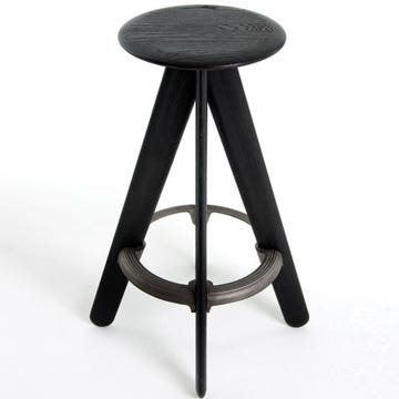 TABOURET DE BAR SLAB DE TOM DIXON, NOIR