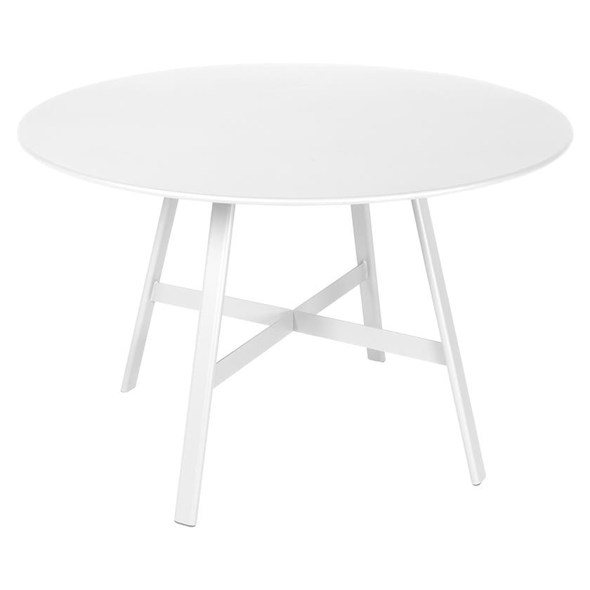 Table SO'O de Fermob, Ø.117cm, Blanc coton Table SO'O de Fermob, Ø.117cm, Blanc coton