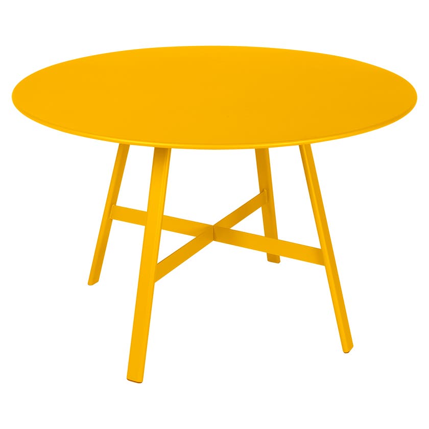 Table SO'O de Fermob, Ø.117cm, Miel Table SO'O de Fermob, Ø.117cm, Miel