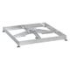 Socle M4, 120 kg, (pour 8 dalles 40×40×4 cm), 91 × 91 × 11.5 – 15.5 cm, en acier zingué