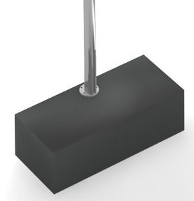 Socle medium pour parasol Shade + 6 dalles de béton, Fer ancien