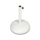 Socle universel pour parasols de Vlaemynck, Béton 30kg, Blanc
