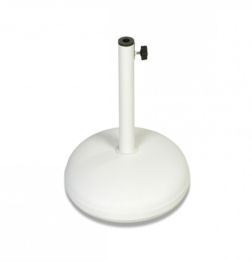 Socle universel pour parasols de Vlaemynck, Béton 30kg, Blanc