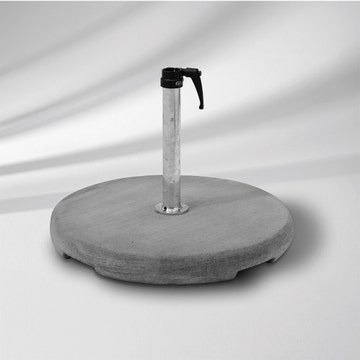 Socle béton Z de Glatz, avec tube de fixation Ø.48-55 mm, 40 Kg