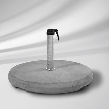 Socle béton Z de Glatz, avec tube de fixation Ø.48-55mm, 70 Kg