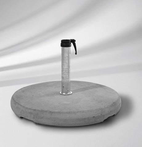 Socle béton Z de Glatz, avec tube de fixation Ø.48-55mm, 70 Kg