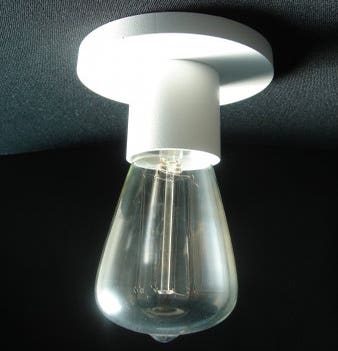 Socle de lampe Nautic COD D laqué blanc