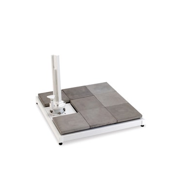 Socle pour parasol déporté Blanc Easy Shadow ou Pagoda de Vlaemynck
