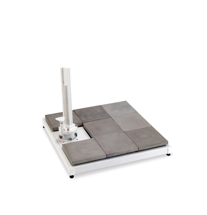 Socle pour parasol déporté Blanc Easy Shadow ou Pagoda de Vlaemynck