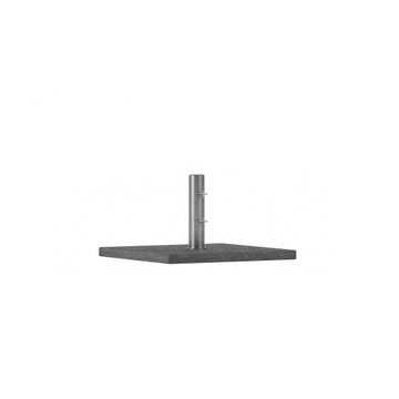 Socle granit pour parasol SHADY, 70 x 70 cm, 75 Kg, Avec tube de fixation inox