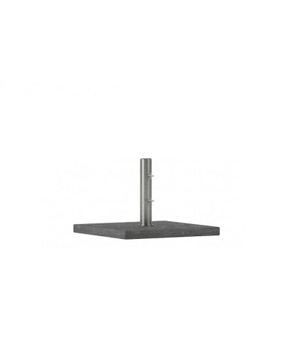 Socle granit pour parasol SHADY, 70 x 70 cm, 75 Kg, Avec tube de fixation inox Socle granit pour parasol SHADY, 70 x 70 cm, 75 Kg, Avec tube de fixation inox