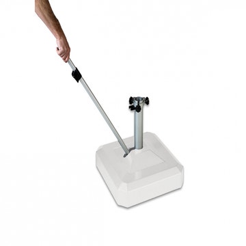 Socle universel pour parasols avec coque polypropylène de Vlaemynck, Béton Liro 45kg