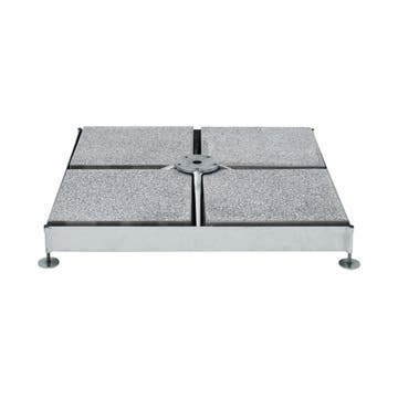 Socle M4 en acier zingué + kit de dalles béton de Glatz, 180 kg Socle M4 en acier zingué + kit de dalles béton de Glatz, 180 kg