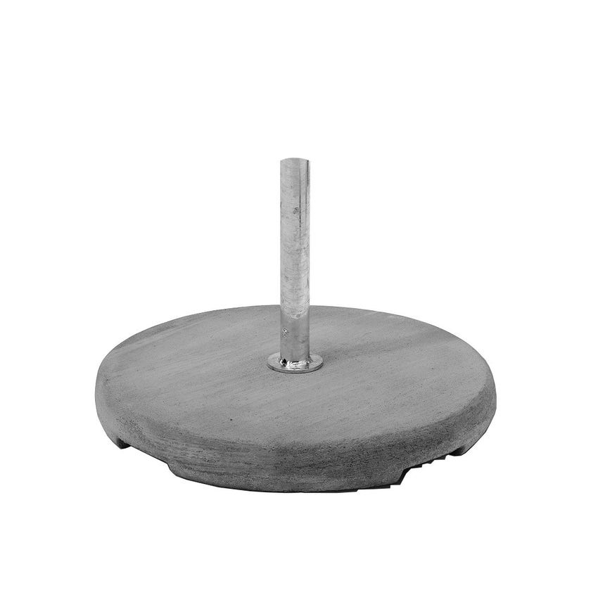Socle en béton Z de Glatz, avec tube de fixation Z P+, 90 Kg (pour parasol Pendalex P+)