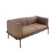 Sofa 2 places DOCK de Emu, Marron d'Inde avec coussins marron