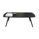Table basse SOLAPA H36 de Stua, 118 x 118 cm Pieds Noir, Plateau Fénix