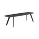 Table basse SOLAPA de Stua, 118 x 38, H.30 cm, Plateau Fénix Noir, Pieds Noir