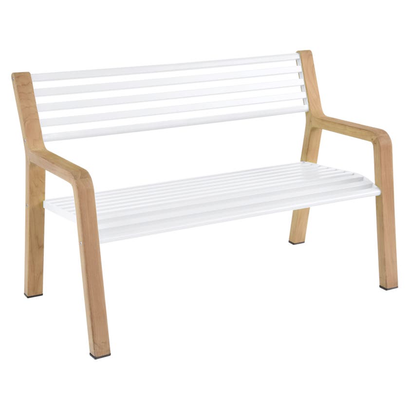 Banc SOMERSET de Fermob, Blanc coton Banc SOMERSET de Fermob, Blanc coton