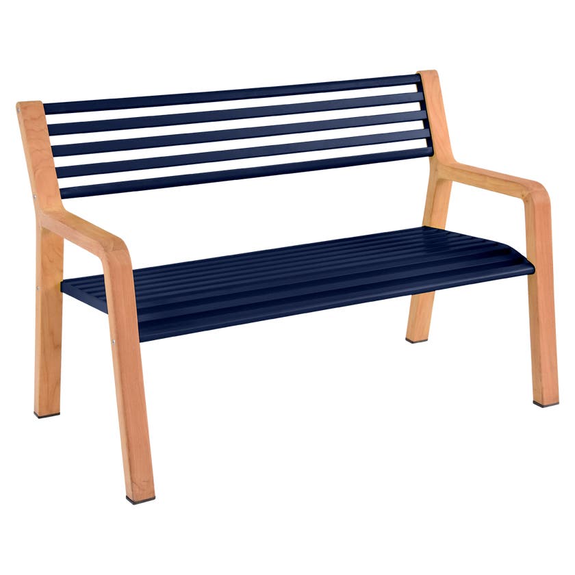 Banc SOMERSET de Fermob, Bleu abysse Banc SOMERSET de Fermob, Bleu abysse