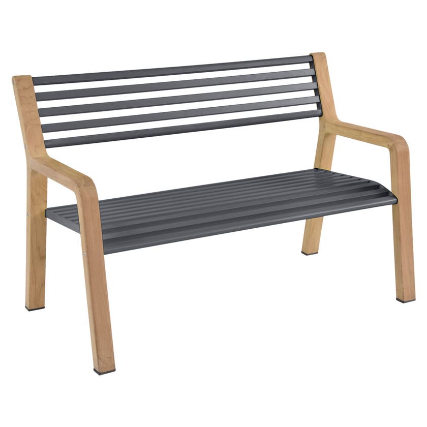 Banc SOMERSET de Fermob, Carbone Banc SOMERSET de Fermob, Carbone