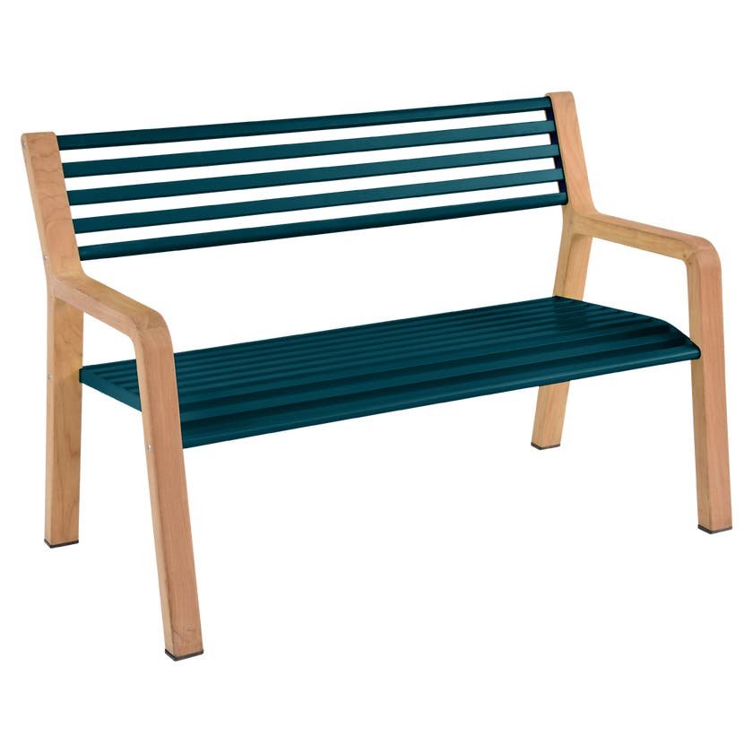 Banc SOMERSET de Fermob, Bleu acapulco Banc SOMERSET de Fermob, Bleu acapulco